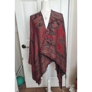 Rapti Fashion Scarf Shawl Wrap 70% Pashmina Silk 30% Blend NEW w/TAG Fringes